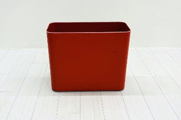 オカムラ ライブスワゴン ロータイプ 中古 オープンワゴン Lives Wagon 中古オフィス家具 550/345/455 オレンジレッドの画像