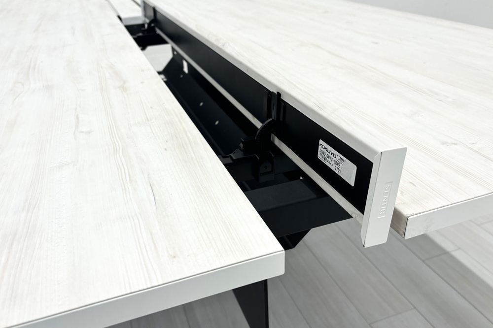 コクヨ センティア フリーアドレスデスク 中古 SENTIR 幅2400 フリアド 長机 中古オフィス家具 2400/1400/720の画像