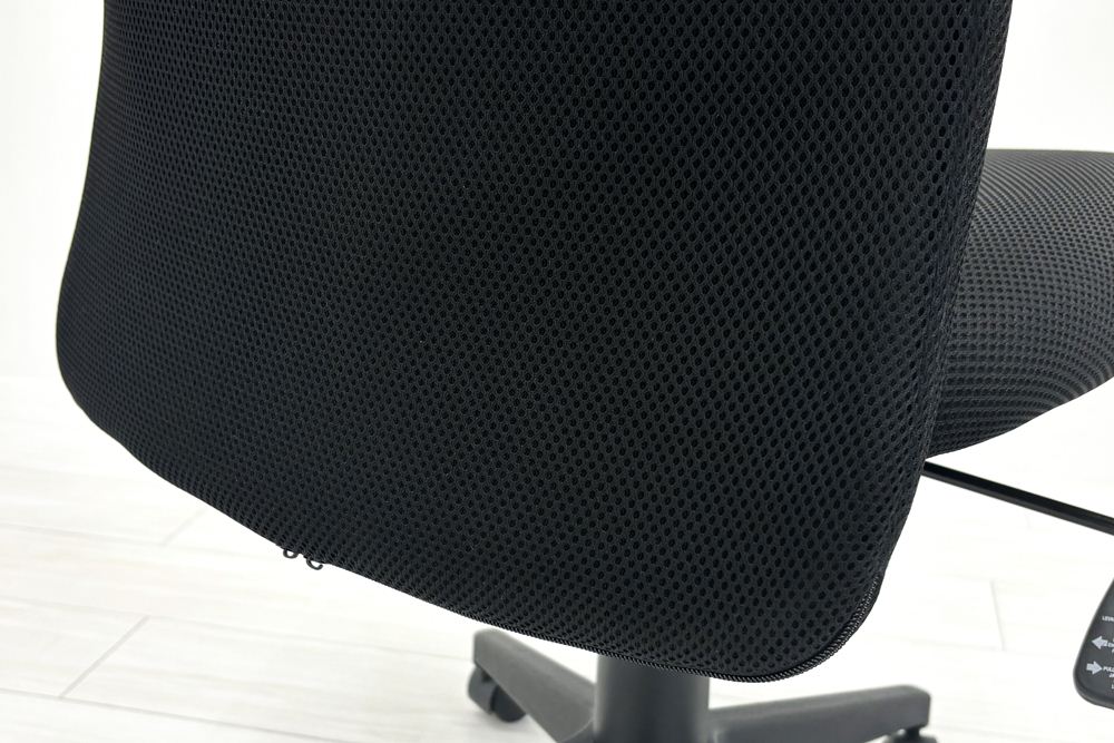 オフィスチェア 肘無 中古 中古チェア 中古オフィス家具 事務椅子 ブラックの画像