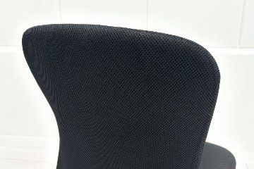 オフィスチェア 肘無 中古 中古チェア 中古オフィス家具 事務椅子 ブラックの画像