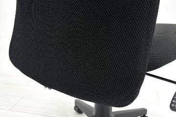 オフィスチェア 肘無 中古 中古チェア 中古オフィス家具 事務椅子 ブラックの画像