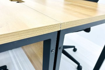 【関東送料無料】 4人分 机椅子セット アレット 中古 ALetto デスクセット デスク＆チェア チェア付き 中古オフィス家具 1000/600/720の画像