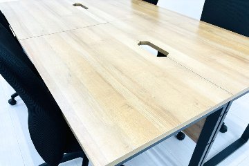 【関東送料無料】 4人分 机椅子セット アレット 中古 ALetto デスクセット デスク＆チェア チェア付き 中古オフィス家具 1000/600/720の画像