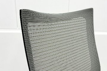 オカムラ バロンチェア 中古 OKAMURA Baron 可動肘 ハイバック 中古オフィス家具 ライトグレーの画像