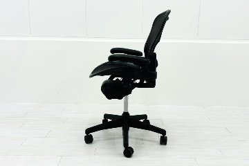 アーロンチェア Aサイズ 中古 フル装備 ハーマンミラー Herman miller Aeron Chair 中古オフィス家具 肘ダイヤル ランバーサポート付 シリンダー交換済の画像