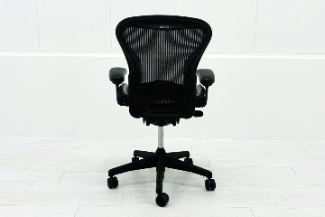 アーロンチェア Aサイズ 中古 フル装備 ハーマンミラー Herman miller Aeron Chair 中古オフィス家具 肘ダイヤル ランバーサポート付 シリンダー交換済の画像
