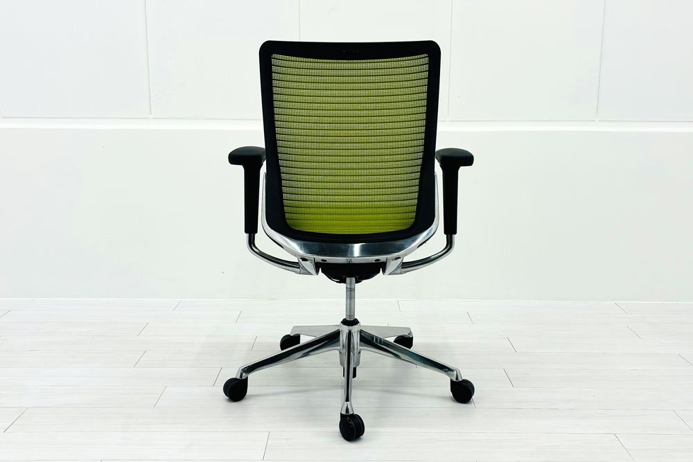 オカムラ コーラルチェア ミドルバック グリーン | 中古オフィス家具