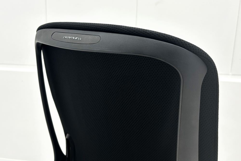 オカムラ シルフィーチェア 中古 ハイバック 肘無 OKAMURA Sylphy クッション 中古オフィス家具 ブラックの画像