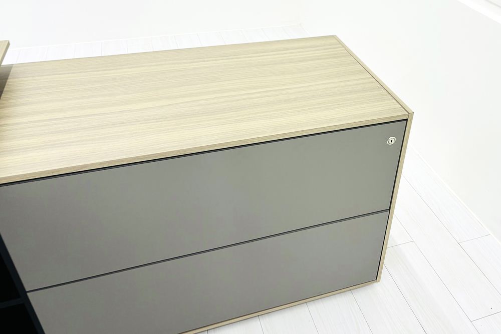 イトーキ アフィーノ 中古 L型デスク エグゼクティブデスク 役員用デスク 社長 役員机 中古オフィス家具の画像