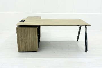 イトーキ アフィーノ 中古 L型デスク エグゼクティブデスク 役員用デスク 社長 役員机 中古オフィス家具の画像