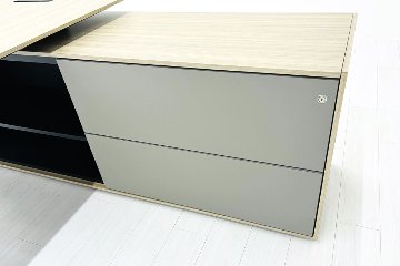 イトーキ アフィーノ 中古 L型デスク エグゼクティブデスク 役員用デスク 社長 役員机 中古オフィス家具の画像