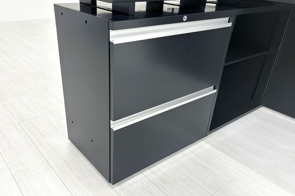 コクヨ サイビ L型デスク 中古 幅1600 エグゼクティブデスク マネージメントデスク 中古オフィス家具 1600/1240/720の画像