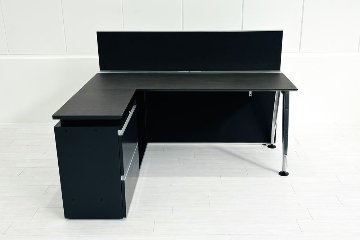 コクヨ サイビ L型デスク 中古 幅1600 エグゼクティブデスク マネージメントデスク 中古オフィス家具 1600/1240/720の画像