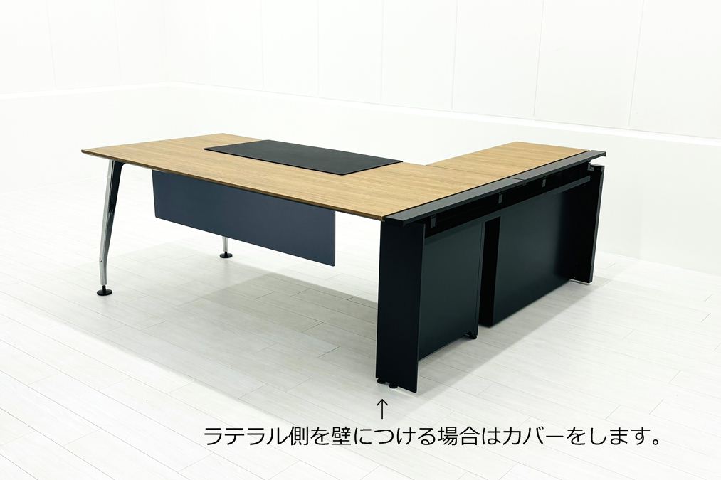 コクヨ サイビ L型デスク 中古 幅1600 エグゼクティブデスク マネージメントデスク 中古オフィス家具 1600/1240/720の画像