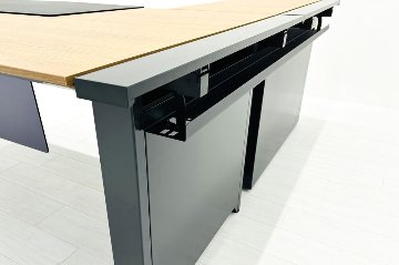 コクヨ サイビ L型デスク 中古 幅1600 エグゼクティブデスク マネージメントデスク 中古オフィス家具 1600/1240/720の画像