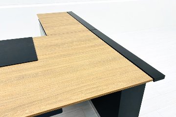 コクヨ サイビ L型デスク 中古 幅1600 エグゼクティブデスク マネージメントデスク 中古オフィス家具 1600/1240/720の画像