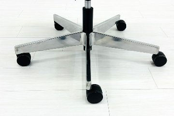 ノール Knoll ノル リミックスチェア 中古 2020年製 ハイバック アルミループ肘 アルミミラー脚 ブラウン レザーの画像