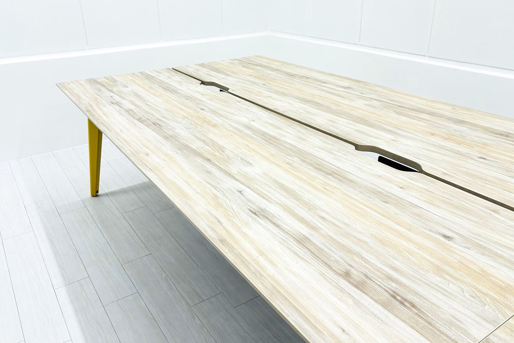 オカムラ ライブス ワークテーブル 中古 【両面2連2400+1200】フリーアドレス Lives Work Table 中古オフィス家具 3600/1400/720の画像