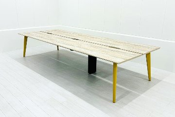 オカムラ ライブス ワークテーブル 中古 【両面2連2400+1200】フリーアドレス Lives Work Table 中古オフィス家具 3600/1400/720の画像
