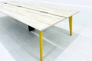 オカムラ ライブス ワークテーブル 中古 【両面2連2400+1200】フリーアドレス Lives Work Table 中古オフィス家具 3600/1400/720の画像