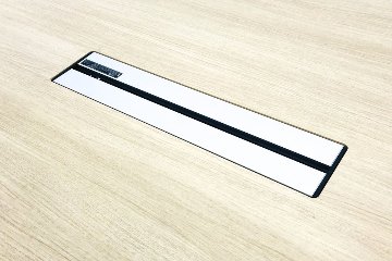 オカムラ ラティオ 幅2400 ミーティングテーブル 会議机 中古オフィス家具 ネオウッドライト 2400/1200/720の画像