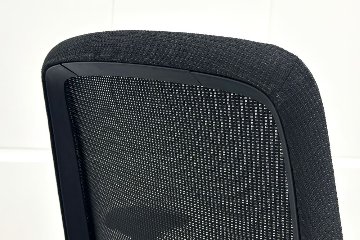 イトーキ ノートチェア 2021年製 中古 ハイバック ブラック 可動肘 アジャスタブル肘 ITOKI nort 中古オフィス家具の画像