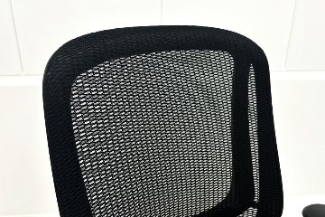 オカムラ シルフィーチェア 中古 ハイバック 固定肘 OKAMURA Sylphy 中古オフィス家具 ブラックの画像