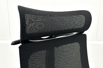 イトーキ アクトチェア 2019年製 中古 エクストラハイバック Act 事務椅子 ITOKI 中古オフィス家具 ブラックの画像