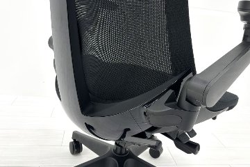 イトーキ アクトチェア 2019年製 中古 エクストラハイバック Act 事務椅子 ITOKI 中古オフィス家具 ブラックの画像