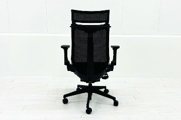 イトーキ アクトチェア 2019年製 中古 エクストラハイバック Act 事務椅子 ITOKI 中古オフィス家具 ブラックの画像