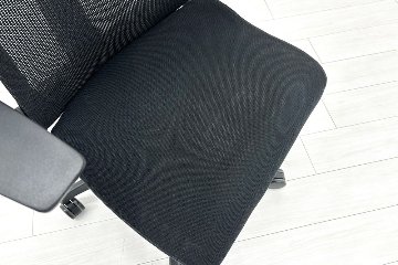 イトーキ アクトチェア 2019年製 中古 エクストラハイバック Act 事務椅子 ITOKI 中古オフィス家具 ブラックの画像