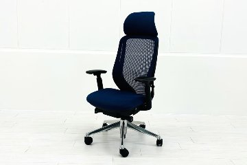 オカムラ シルフィー エクストラハイバック ブルー | 中古オフィス家具