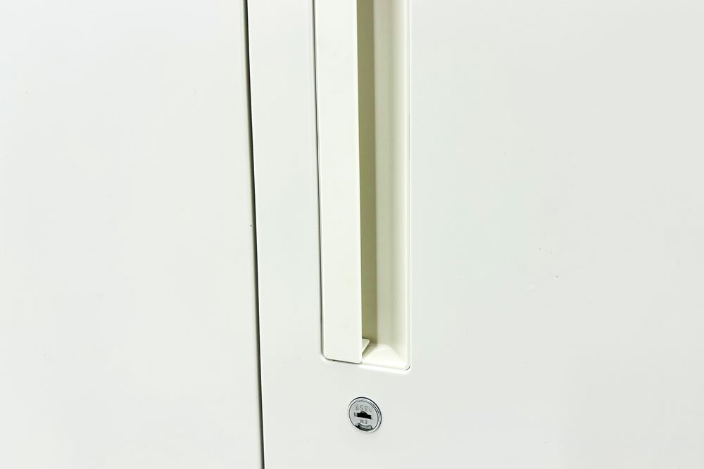 ハイパーストレージ 【両開き＋ラテラルセット】 3段ラテラル書庫 両開き書庫 スチール書庫 中古 内田洋行 中古オフィス家具 ホワイト 900/450/2155の画像