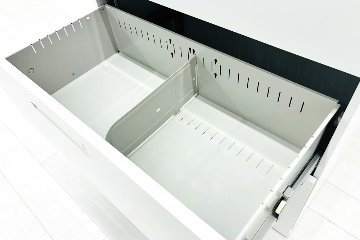 ハイパーストレージ 【両開き＋ラテラルセット】 3段ラテラル書庫 両開き書庫 スチール書庫 中古 内田洋行 中古オフィス家具 ホワイト 900/450/2155の画像