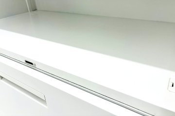 ハイパーストレージ 【両開き＋ラテラルセット】 3段ラテラル書庫 両開き書庫 スチール書庫 中古 内田洋行 中古オフィス家具 ホワイト 900/450/2155の画像