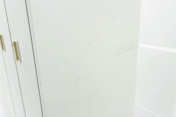 オカムラ FZロッカー 4人用ロッカー スチールロッカー 中古 縦長ロッカー 収納家具 中古オフィス家具 シリンダー錠 900/515/1790の画像