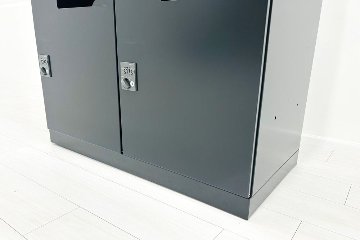 4人用ロッカー 中古 コクヨ ブラック エディア パーソナルロッカー 中古オフィス家具 ダイヤル錠 900/450/1130の画像