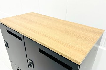 4人用ロッカー 中古 コクヨ ブラック エディア パーソナルロッカー 中古オフィス家具 ダイヤル錠 900/450/1130の画像