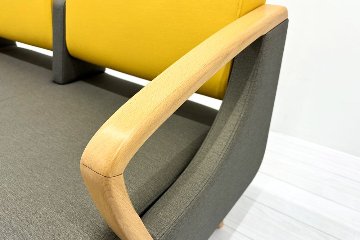 ロビーチェア オリバー oliver 中古 2人掛チェア 医療用家具 病院椅子 病院チェア ロビーソファ 応接椅子 中古オフィス家具 1200/620/780の画像