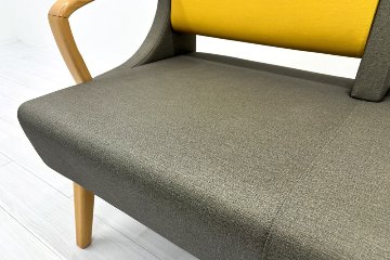 ロビーチェア オリバー oliver 中古 2人掛チェア 医療用家具 病院椅子 病院チェア  ロビーソファ 応接椅子 中古オフィス家具 1200/620/780の画像