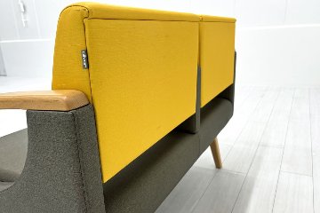 ロビーチェア オリバー oliver 中古 2人掛チェア 医療用家具 病院椅子 病院チェア  ロビーソファ 応接椅子 中古オフィス家具 1200/620/780の画像