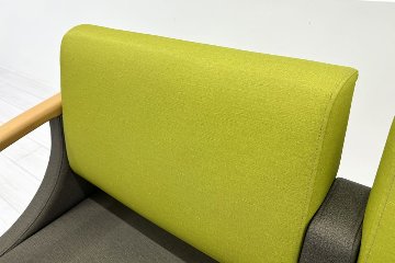 ロビーチェア オリバー oliver 中古 2人掛けチェア ロビーチェア 医療用家具 応接椅子 病院椅子 病院チェア 中古オフィス家具 1200/620/780の画像