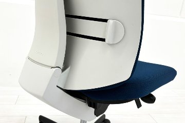 コクヨ ウィザードチェア 肘無 中古 ウィザード2 ローバック 中古オフィス家具 KOKUYO Wizard ブルーの画像