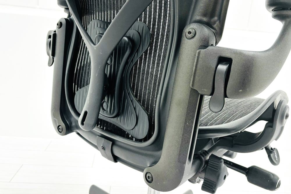 アーロンチェア Aサイズ 中古 フル装備 ポスチャーフィット ハーマンミラー Herman miller Aeron Chair 中古オフィス家具 肘レバーの画像