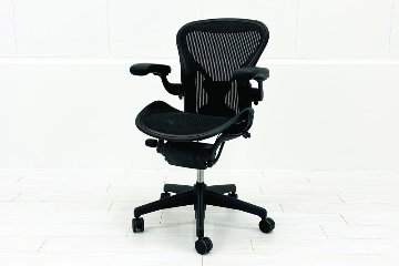 アーロンチェア Aサイズ 中古 フル装備 ポスチャーフィット ハーマンミラー Herman miller Aeron Chair 中古オフィス家具 肘レバーの画像