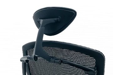 オカムラ コンテッサチェア 中古 コンテッサ ヘッドレスト付 ブラックフレーム クッション 中古オフィス家具 高機能チェア ブラックの画像