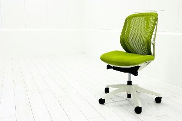 オカムラ シルフィーチェア 肘なし グリーン | 中古オフィス家具専門店