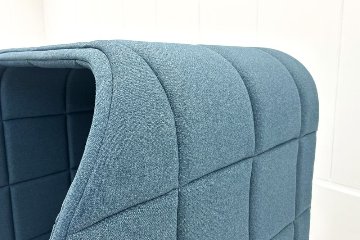 集中ブース 201° COOM 中古 ワークブース 一人用 パーテーション パーティション 中古オフィス家具 ブルー系 1000/900/1600の画像