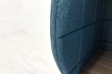集中ブース 201° COOM 中古 ワークブース 一人用 パーテーション パーティション 中古オフィス家具 ブルー系 1000/900/1600の画像