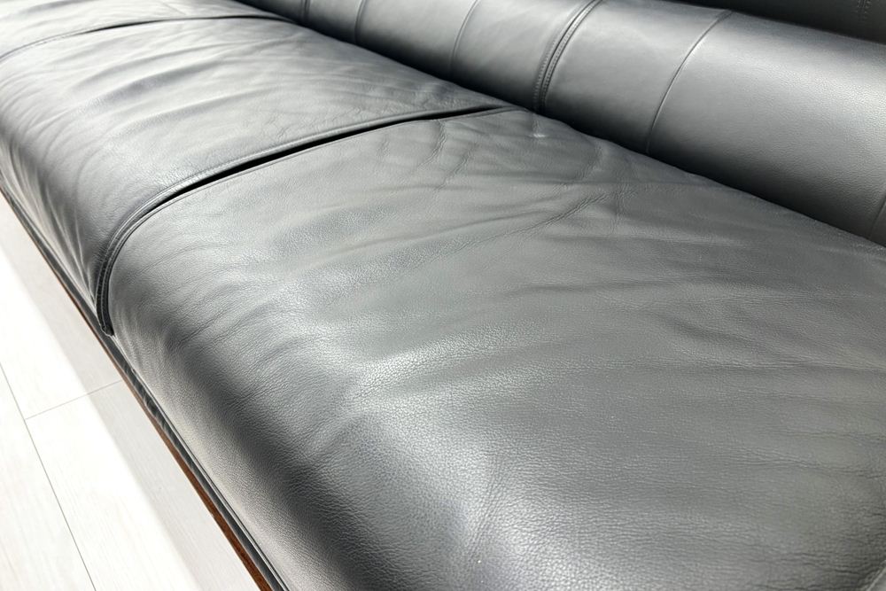 カリモク 応接家具セット 中古 【6点セット】応接ソファ 高級家具 革 レザー 中古オフィス家具の画像